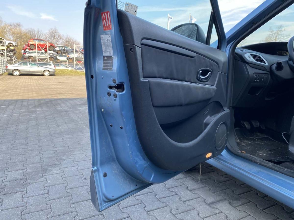 Renault Grand Scenic 3 original T&uuml;r vorn links Terpa Hellblaumetallic Rohbau Bj.2011